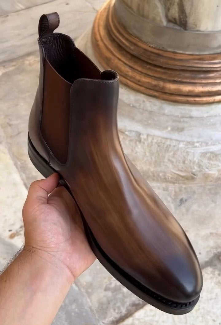 Handmade Leather Chelsea Boots