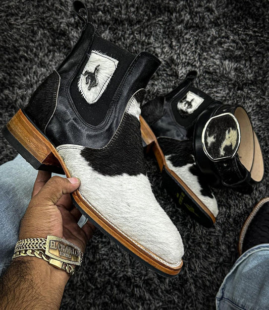 Cow Hair Ankle Boots