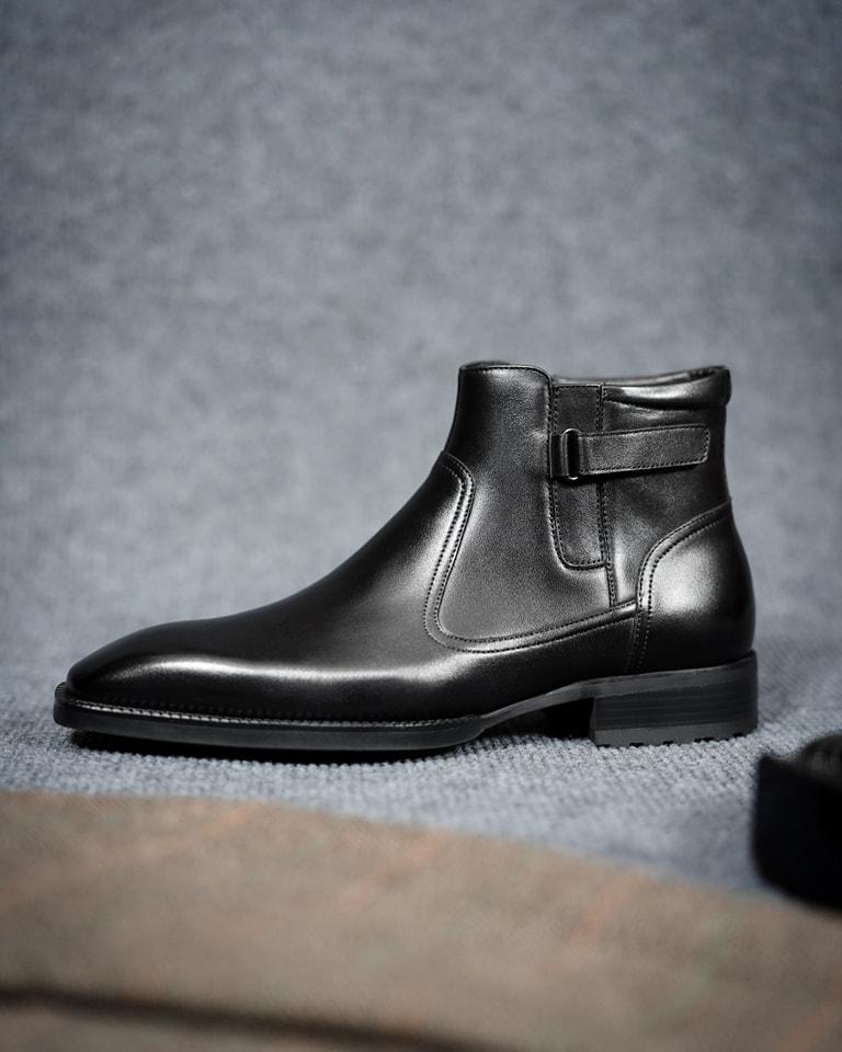 Handcrafted Leather Zip-Up Ankle Boots