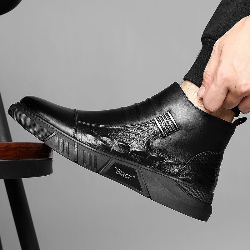 Men's Business&Casual Cowhide Boots